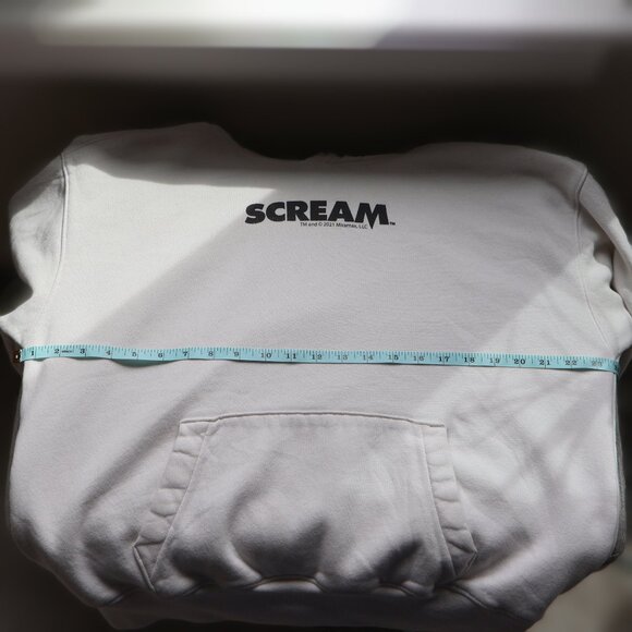 Hollister Scream (1996) Hoodie Mens M Off White Distressed Horror - Picture 8 of 12